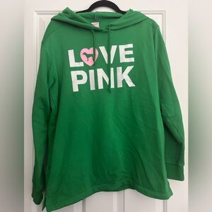 PINK Victoria's Secret Bright Green Hoodie
